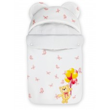 Конверт "Мишка" принт "Teddy's Pink Balloons" Бязь Лето 